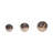 Set of 3 Decorative Iron Orbs - Modern Metal Sphere Accents for Any Space-2059000819