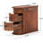 Chad Block 2 - Drawer Solid End Table, No Assembly Required, Finished Back-313569788