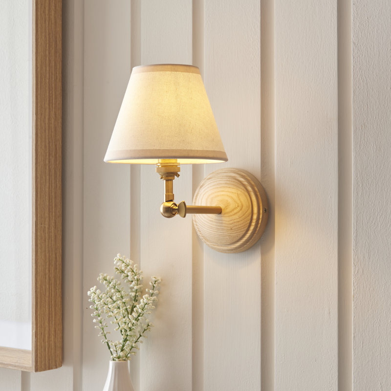 Wood Wing Armed Sconce