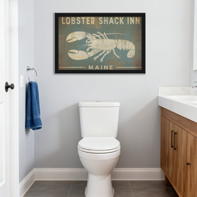 Animaux, homard, cabane, auberge, Maine, enseigne