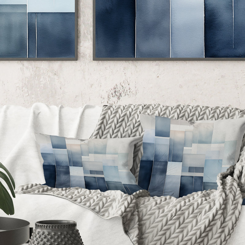 Coussin Cubist Dreams In Faded Retro