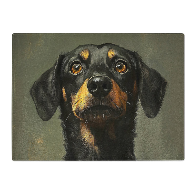 Dachshund Dog Vol.6  Glass Chopping Board
