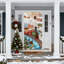 Kbndieu 35 X 72 In Stereoscopic Embroidery Style Christmas Door Cover Christmas Door Curtain Christmas Day Door and Wall Decoration Festival Party Decoration-615332955