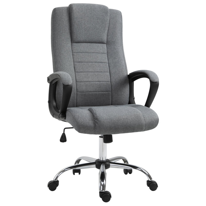 Brock Linen Executive Chair, Grey