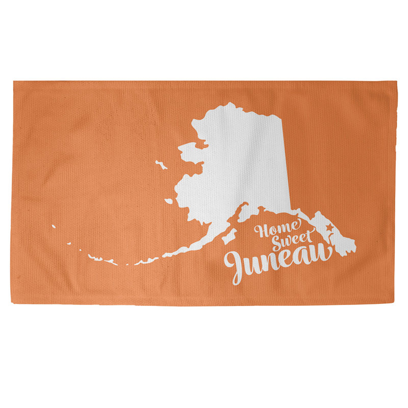 Tapis de zone orange juneau alaska, Rectangle 2 pi x 3 pi, Non