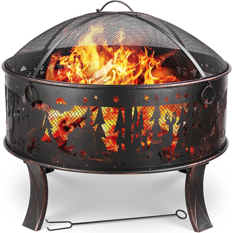Round Charcoal Smokeless Fire Pit