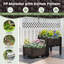 Ensemble de jardinière surélevée verticale pour jardin Terrie-1477023728