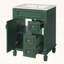 Meuble-lavabo de salle de bain avec lavabo, 2 tiroirs, design compact et élégant-1402031213