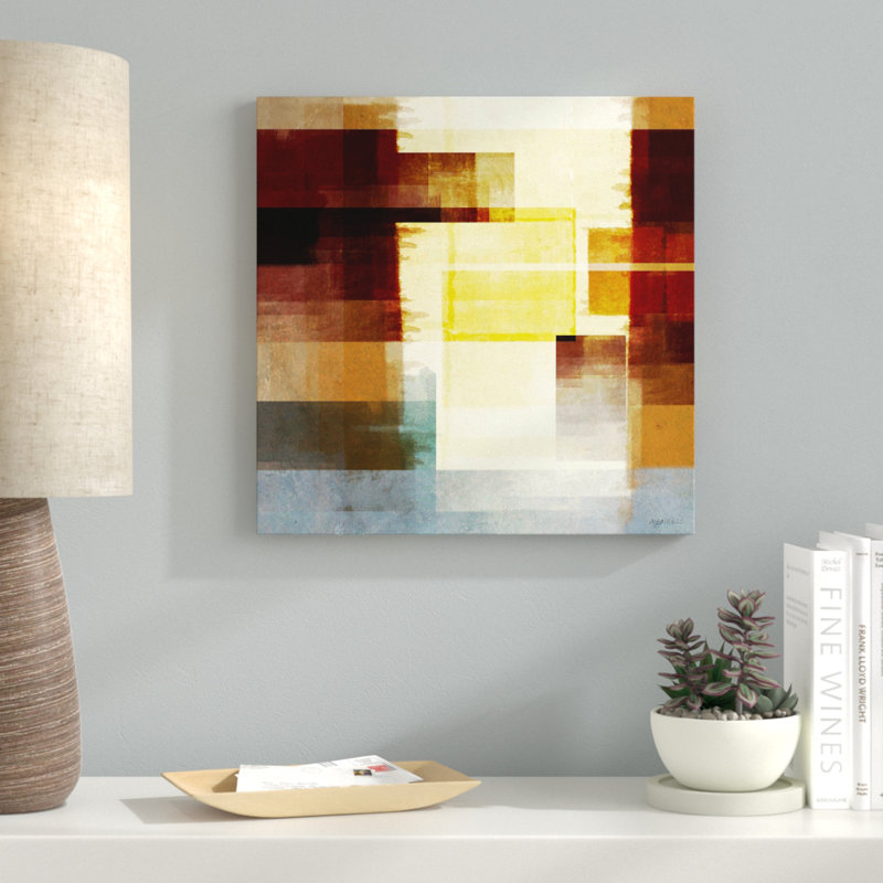 «Luck of Autumn I», reproduction de peinture acrylique, H 18 po x l 18 po x P 1 po, Toile tendue