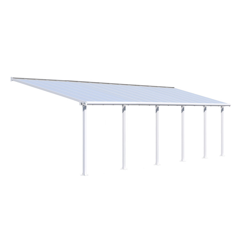 Olympia Awning, White, 3m H x 9.8m W x 3m D