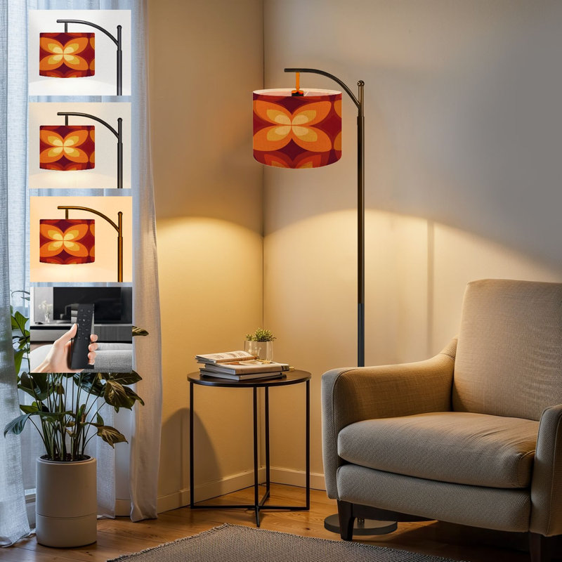  Lampe sur pied Arc 70s rétro vintage Mid Century Modern