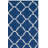 Stahl Hand Woven Flat Weave Wool/Cotton Geometric Rug in Blue/White-424424292
