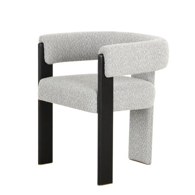 Arshleen Upholstered In Gray Arm Chair
