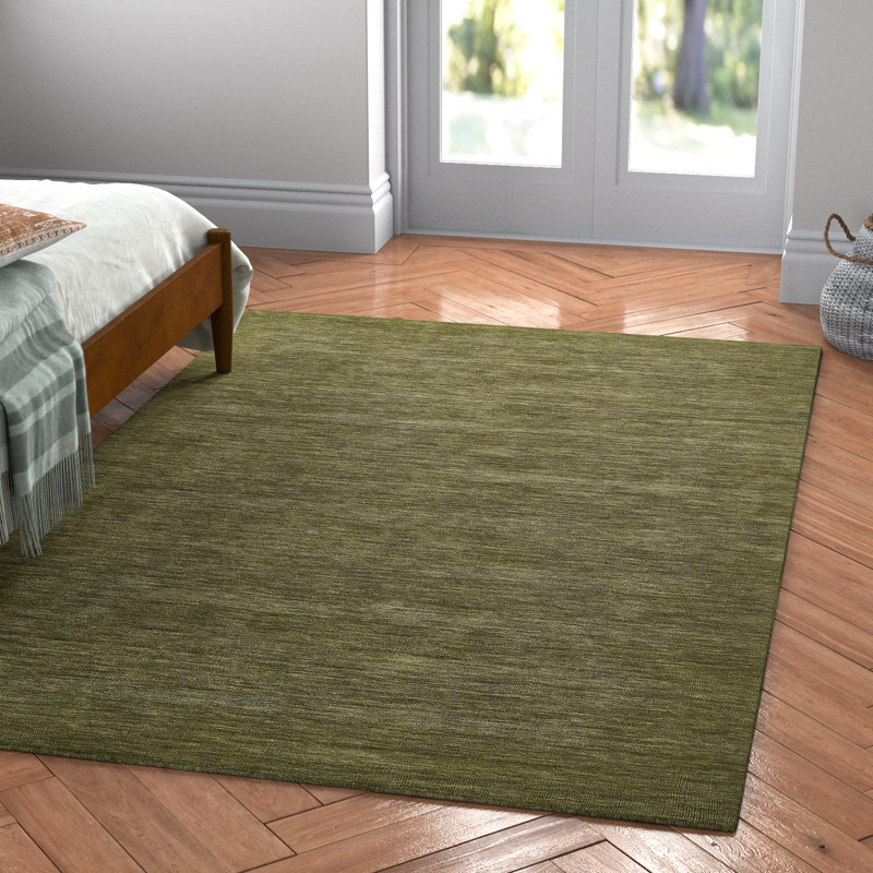 Althena Hand Loomed Wool Indoor Rug, Rectangle 8' x 10'