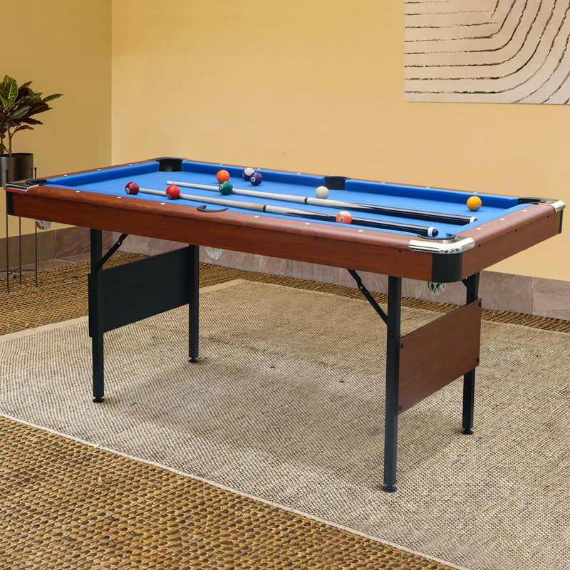Multi Game Table,foldable Billiard And Pool Table,football Table,game Table - Portable Indoor Game Table For Family Fun, Blue