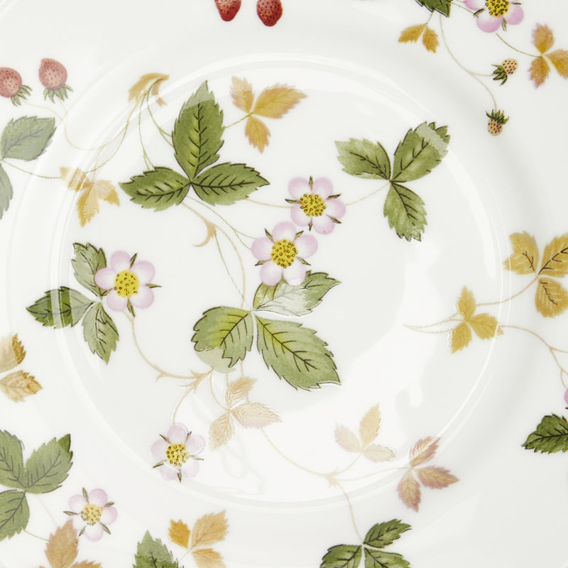 Wild Strawberry Bone China Bread And Butter Plate