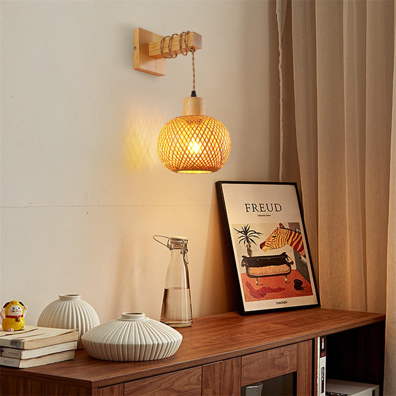 Alsion Manufactured Wood Armed Sconce