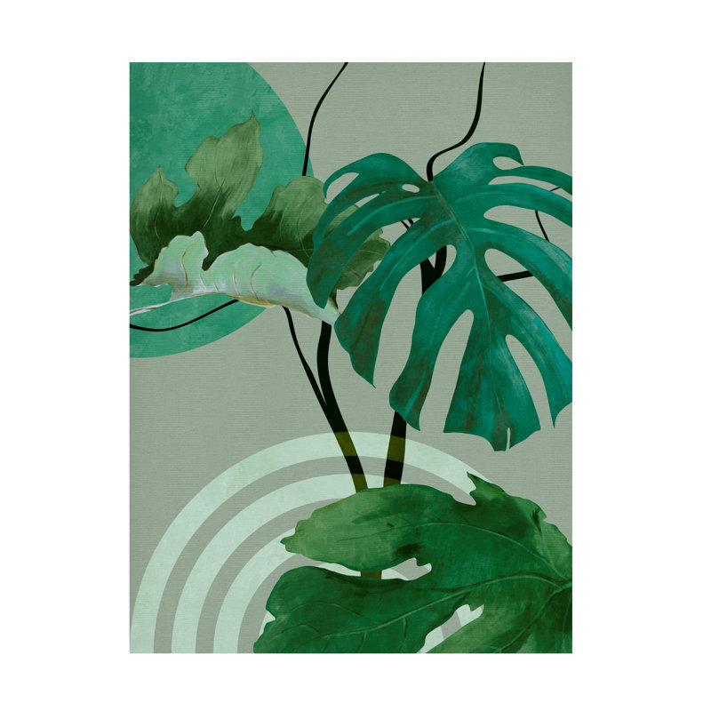 «Ologia Leaves More 12 »sur toile, H 19 po x l 14 po x P 2 po