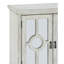 Armoire de rangement classique classique blanc antique 1Pc avec portes miroir