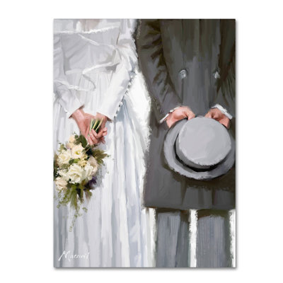 'Bride and Groom' Print on Canvas
