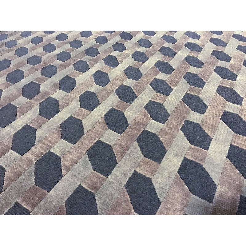 Hand-Knotted High-Quality Taupe Area Rug