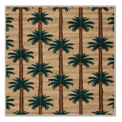  Tapis hawaïen lavable Palm groupes