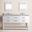 Meuble-lavabo de comptoir en marbre blanc 60 po avec miroir Abrianna-746539434-716830111