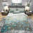 Blue and Bronze Dots on Glass II - Modern & Contemporary Duvet Cover Set - Microfiber Polyester-38757908