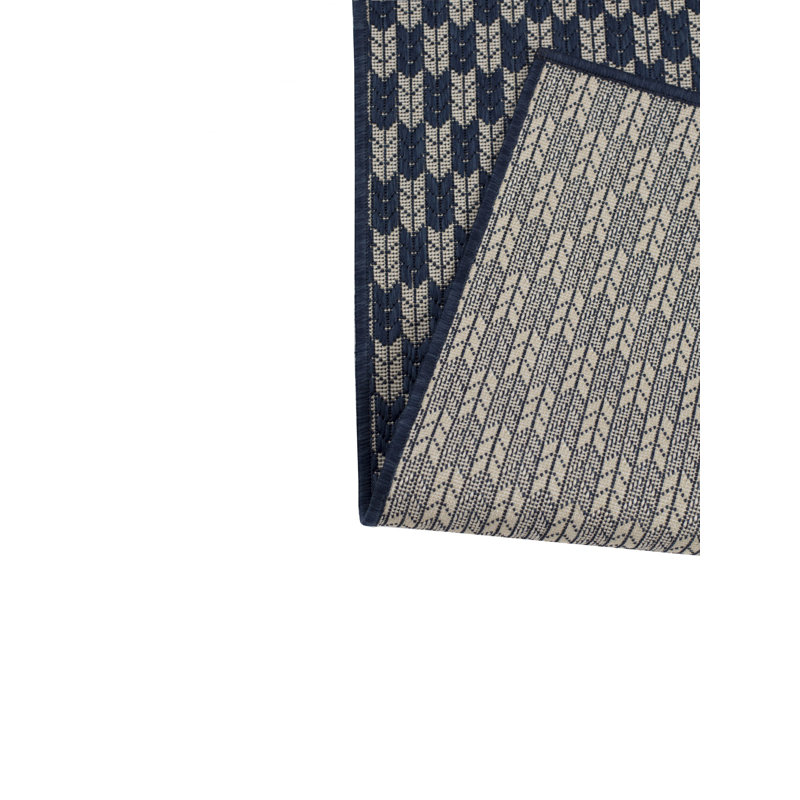 Premium Polypropylene Geometric Pattern Outdoor Rug, Rectangle 2' x 3'
