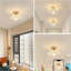 2 Pack Chandelier, Flush Mount Ceiling Light, Clear Glass Shade Light Fixture, 1 Light Lighting Fixture for Bedroom