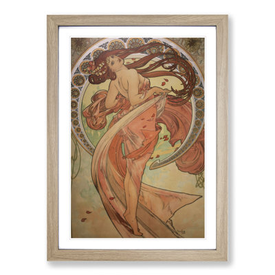 The Dance by Alphonse Mucha - Picture Frame Painting on MDF
