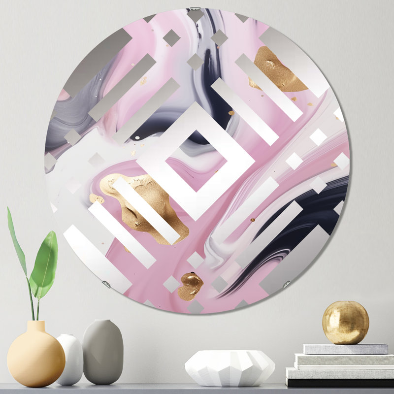 Gergina - Miroir décoratif diamant, 31,4 po x 31,4 po