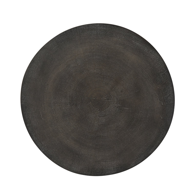 Table de bout tambour en bois massif TA Studio Accents Jayson