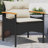 Red Barrel Studio® 3 Piece Patio Sofa Set With Cushions Black Poly Rattan