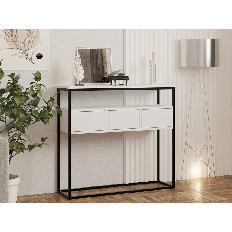 Hastings 90cm Console Table, White