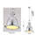 Transitional 1 Light Chrome Bell Pendant