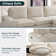 Mahwah 98'' Chenille Square Arm Sofa L-Shape Convertible Sectional Couches Sofas with Storage Chaise