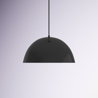 Luminaire suspendu en forme de dôme à 1 lumière Rancourt