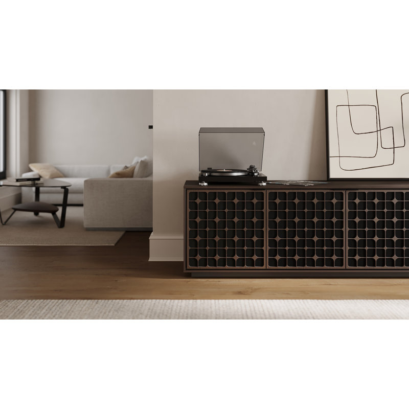 Elements - Cabinet with Rolling Plinth Base - Constellation Door, Toasted Oak