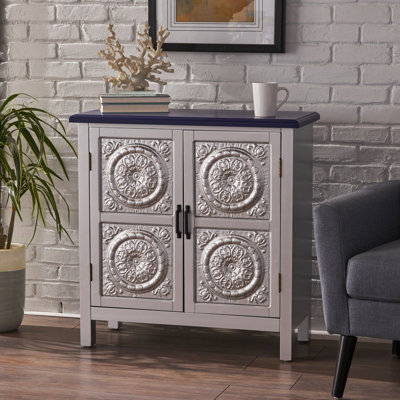 Modern tile front cabinet | versatile home furniture | ideal for display and storage | sleek design for contemporary spaces