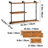 Jessamyn 3 Piece Solid Wood Floating Shelf with Straight Brackets