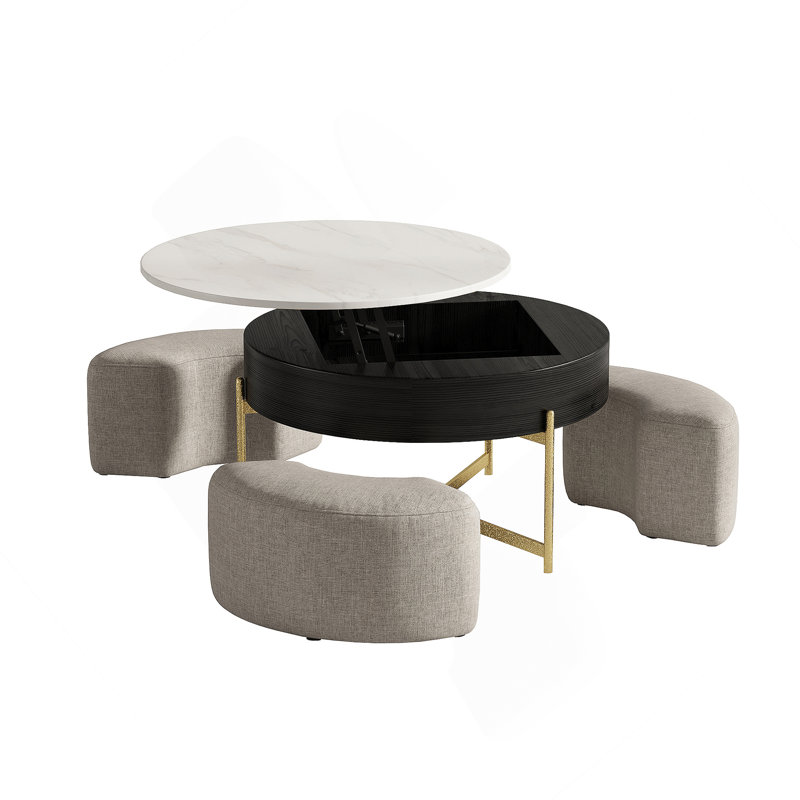 Ensemble de tables basses 31,5 po, Noir