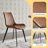 Eilee Wood and Faux Leather Dining Table Set-1334322074-1286767922-1286767923