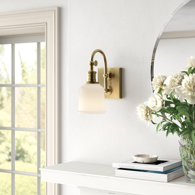 Armed Sconce, Aged Brass