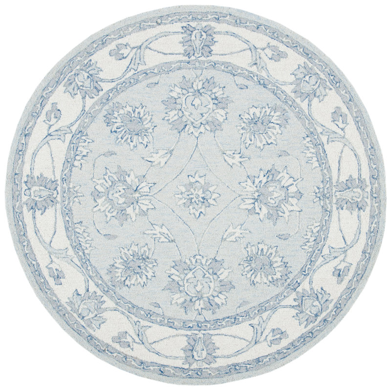 Wool Hand Tufted Area Rug, Round 152 X 152