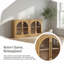 Large Storage Sideboard With Glass Doors And Unique Arched Design For Dining Room-580350868