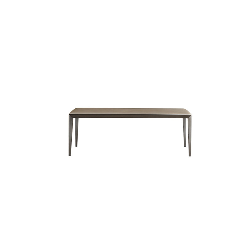 Banc rembourré en cuir microfibre Caimin, H 18,11 po x l 59,05 po x P 14,96 po