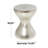 Beardall Iron Top End Table