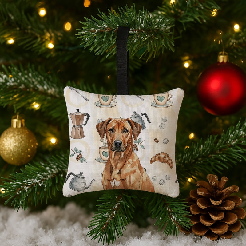 Ornement suspendu en tissu Rhodesian Ridgeback, Rhodesian Ridgeback