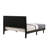 Valdemar Brown Fabric & Weathered Gray Finish Queen Bed